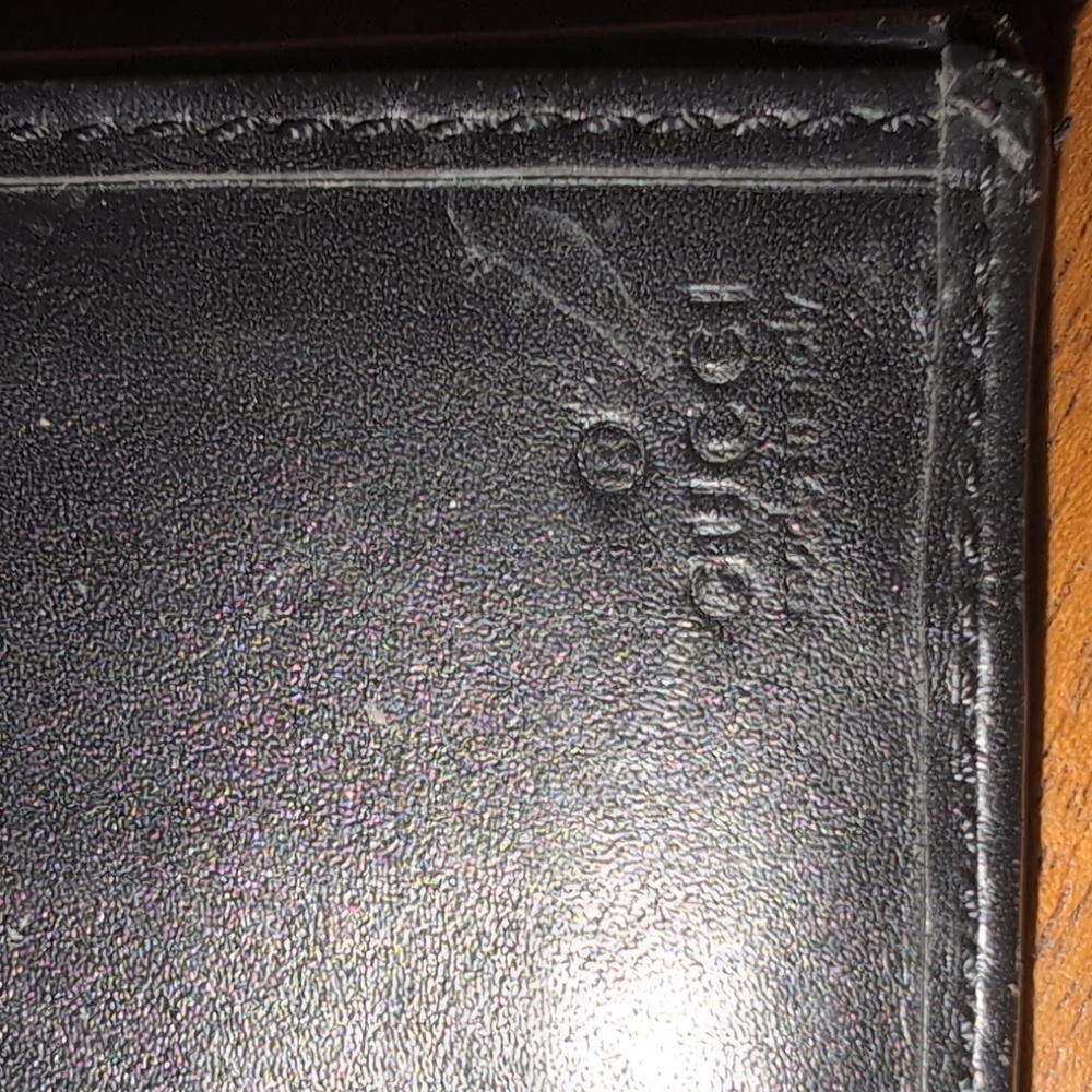 Gucci Long Leather and Canvas Wallet. EUC. - Picture 11 of 12